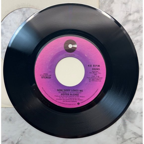Sister Sledge He's the Greatest Dancer / Somebody Love Me 45 Disco 1978 - Picture 6 of 6